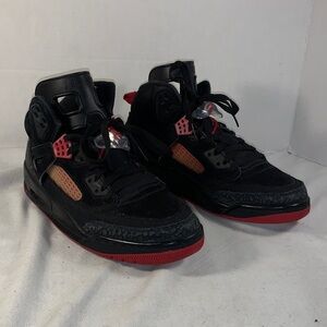 Men’s Air Jordan Spizike ‘Anthracite’ Black and Red High-Top Sneakers